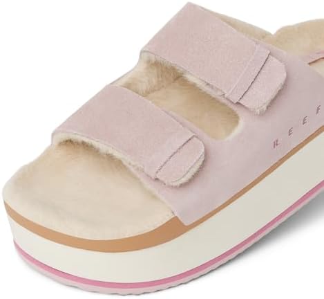 REEF Women's Ojai Ciara Platform Slides Pale Mauve