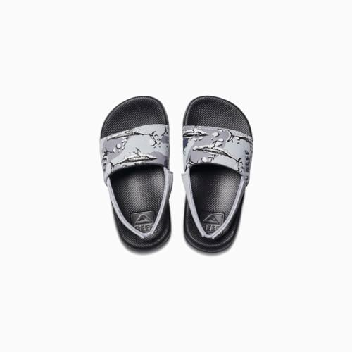Reef Kids Little One Slide (InfantToddlerLittle Kid) Grey Camo Shark