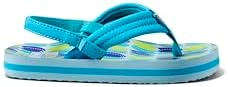 REEF Boys ToddlerLittle Kid Ahi Beach Flip Flop, Soft Cushion Footbed, Water Friendly Blue Fish