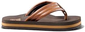 REEF Boys Kids Ahi Beach Flip Flop, Soft Cushion Footbed, Water Friendly Brown