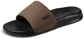 Reef Boys Kids One Slide Sandal Black-tan