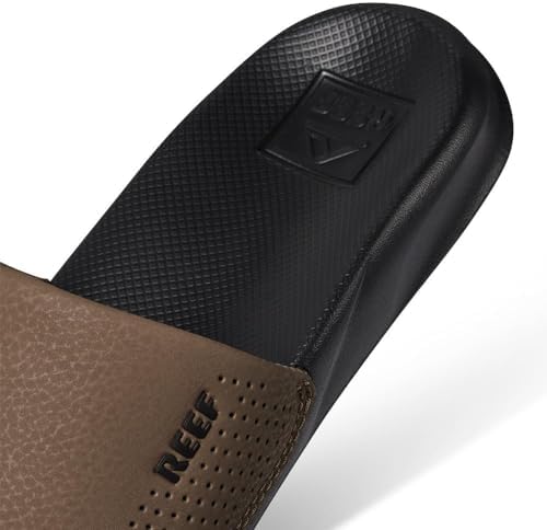Reef Boys Kids One Slide Sandal Black-tan