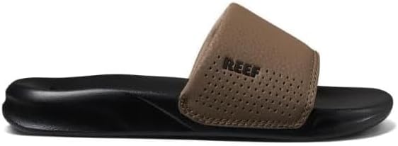 Reef Boys Kids One Slide Sandal Black-tan