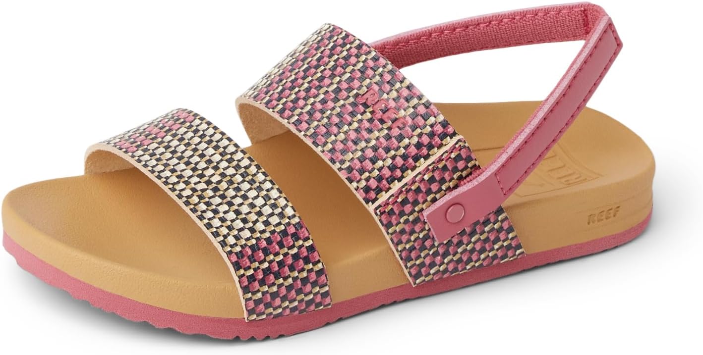 REEF Girls ToddlerLittle Kids Cushion Vista Sandal Pink Raffia