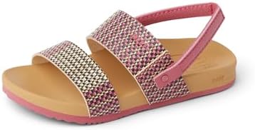 REEF Girls ToddlerLittle Kids Cushion Vista Sandal Pink Raffia