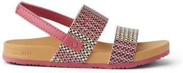 REEF Girls ToddlerLittle Kids Cushion Vista Sandal Pink Raffia