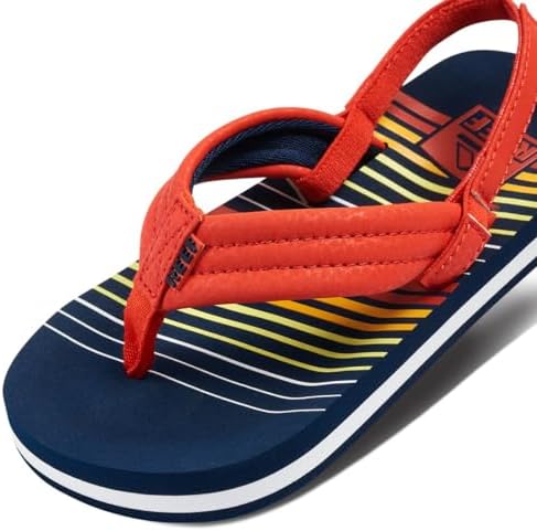 REEF Boys ToddlerLittle Kid Ahi Beach Flip Flop, Soft Cushion Footbed, Water Friendly Sunset 45