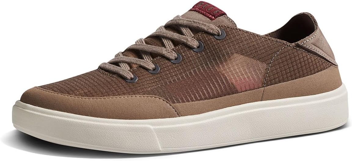 REEF Swellsole Navigator Men's Shoe, Lightweight & Breathable, Memory Foam Footbed FossilMaroon