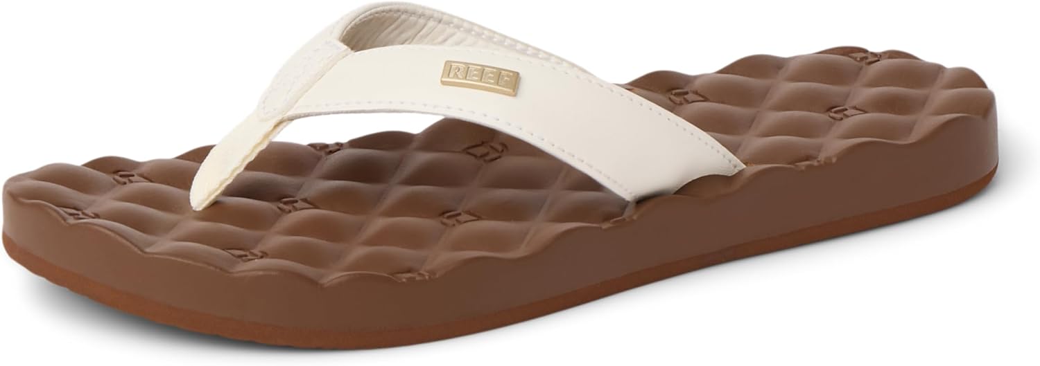 REEF Women's Dreams Flip Flops ChocolateWhite
