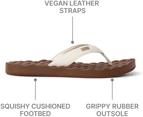 REEF Women's Dreams Flip Flops ChocolateWhite