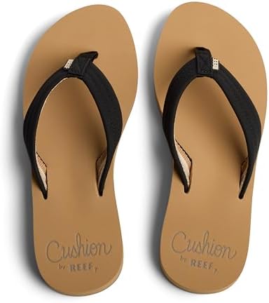 REEF Womens Sandals, Reef Cushion Breeze BlackTan