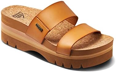 REEF Cushion Vista Higher Women's Platform Fashion Sandal, Arch Support, Ultra Soft Cushion Footbed Natural
