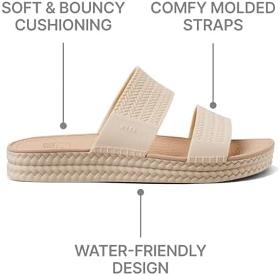 REEF Women's Water Vista Slide Platform Slides Vintage Oasis