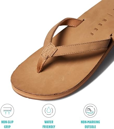 REEF Women's Solana Leather Sandals Tan