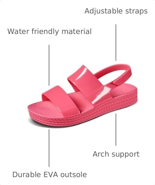 REEF Womens Sandals, Water Vista Hot Pink