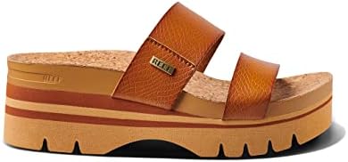REEF Cushion Vista Higher Women's Platform Fashion Sandal, Arch Support, Ultra Soft Cushion Footbed Cognac
