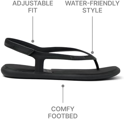 REEF Womens Sandals, Water Willow Maya BlackBlack