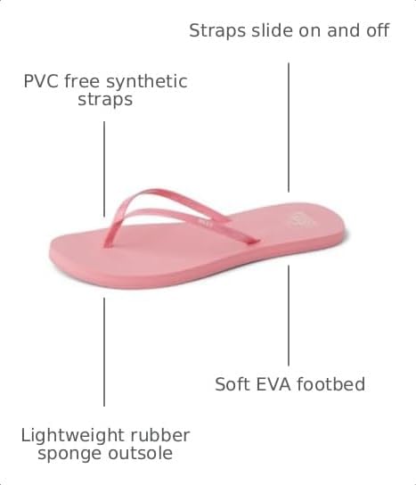 REEF Womens Bliss Nights Flip Flop Strawberry