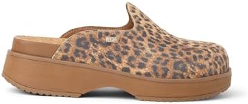 REEF Women's Shoes, Vista Skye Leopard Suede