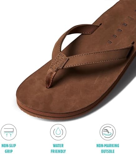 REEF Women's Solana Leather Sandals Classic Brown