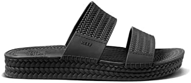REEF Women's Water Vista Slide Platform Slides Black