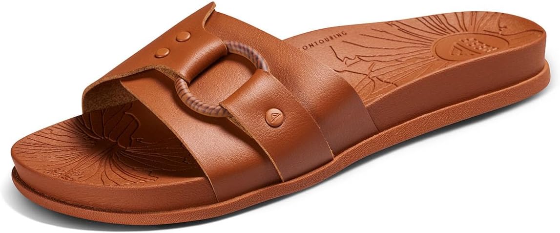 REEF Women's Cushion Soho Cruz Slides Cocoa