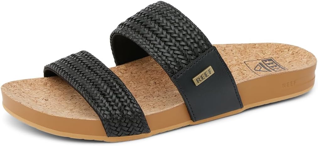 REEF Women's Sandals, Vista Braid II BlackTan