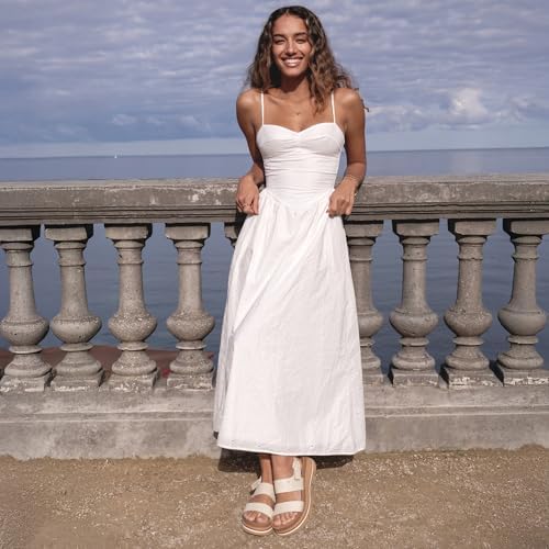 REEF Women's Sandals, Vista Luxe Liah White-tan
