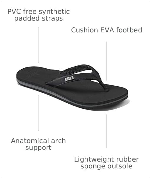 REEF Women's Cushion Sands Sandals Black