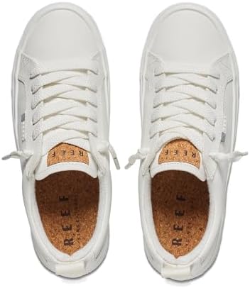 REEF Women's Lay Day Dawn Leather Shoes White Leather