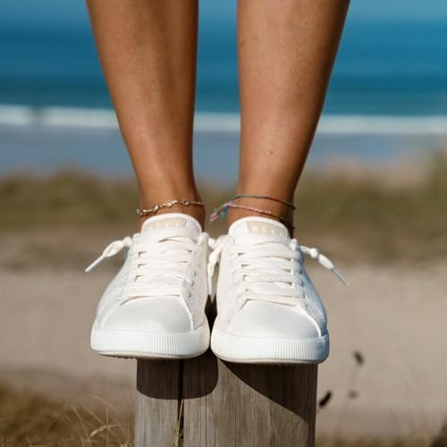 REEF Women's Shoes, Neptune Alana White Textile