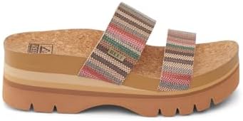 REEF Cushion Vista Higher Women's Platform Fashion Sandal, Arch Support, Ultra Soft Cushion Footbed Multi Woven