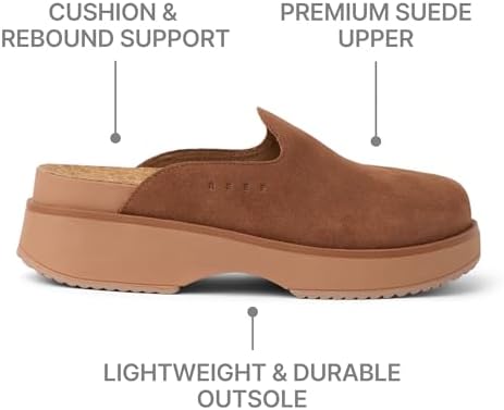 REEF Women's Shoes, Vista Skye Walnut Suede