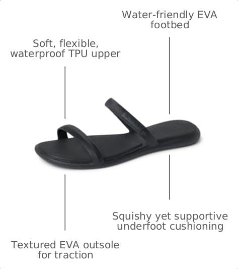 REEF Womens Sandals, Water Willow Marina BlackBlack