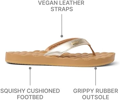 REEF Women's Dreams Flip Flops TanChampagne