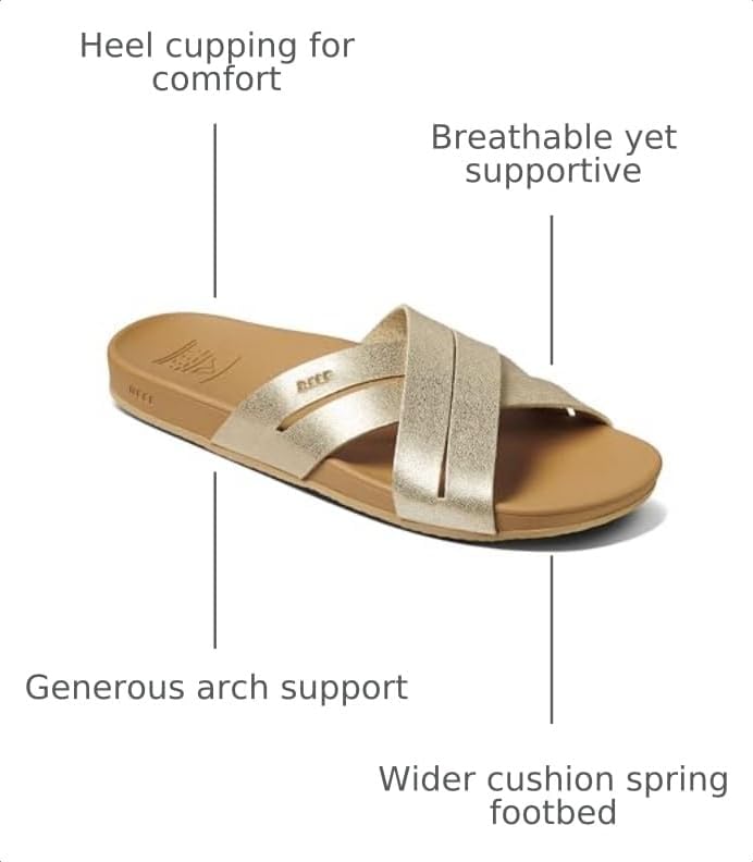 REEF Womens Sandals, Cushion Spring Bloom Champagne