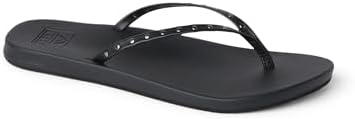 REEF Women's Sandals, Cushion Slim Studs Black