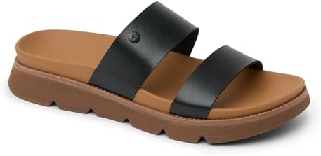 REEF Women's Vista Luxe Thea Platform Sandals Black Tan
