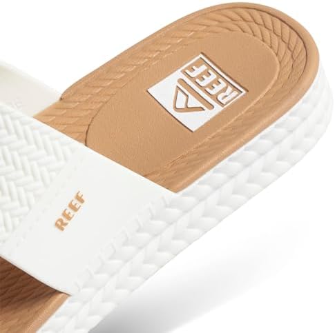 REEF Women's Water Vista Slide Platform Slides WhiteTan