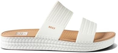 REEF Women's Water Vista Slide Platform Slides WhiteTan