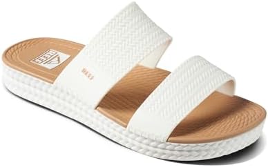REEF Women's Water Vista Slide Platform Slides WhiteTan