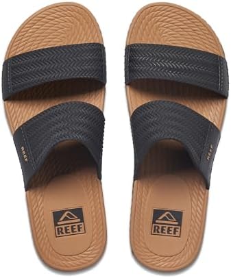 REEF Women's Water Vista Slide Platform Slides Black-tan