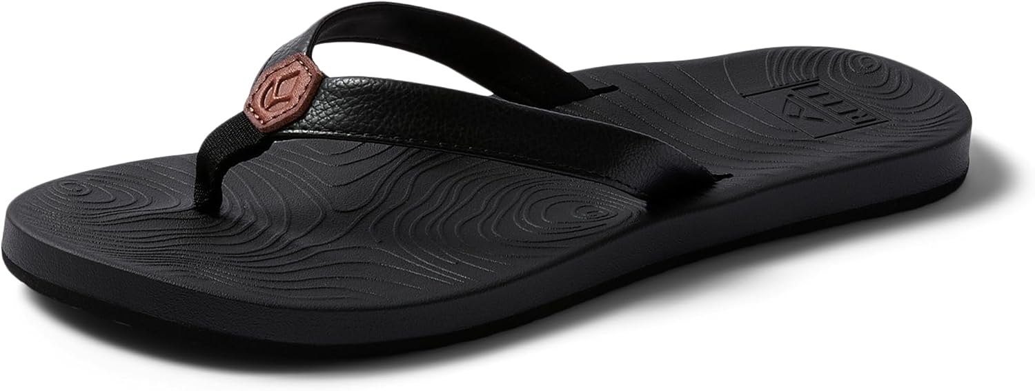REEF Women's Zen Love Flip Flops BlackBlack