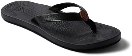 REEF Women's Zen Love Flip Flops BlackBlack