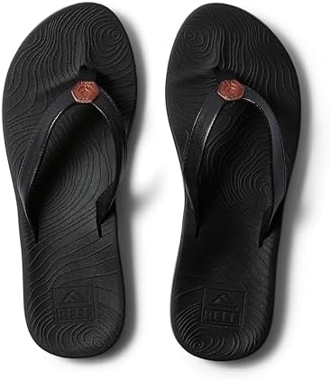 REEF Women's Zen Love Flip Flops BlackBlack