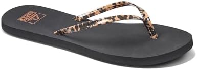 REEF Womens Bliss Nights Flip Flop Classic Leopard