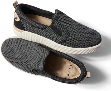 REEF Women's Neptune Elyse Slip-On Shoes Black