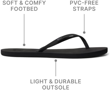 REEF Womens Bliss Nights Flip Flop Black