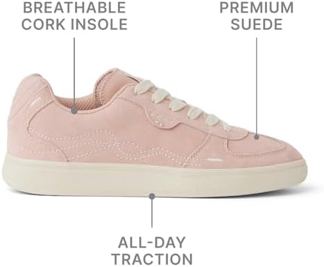 REEF Womens Boardwalk Callie Shoe, Premium Suede, Cushion Footbed Cameo Rose