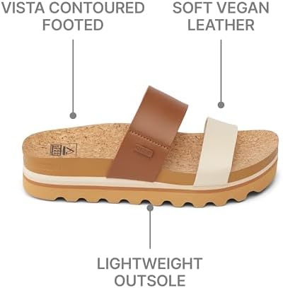 REEF Women's Sandals, Cushion Vista Hi Chocolate Duo